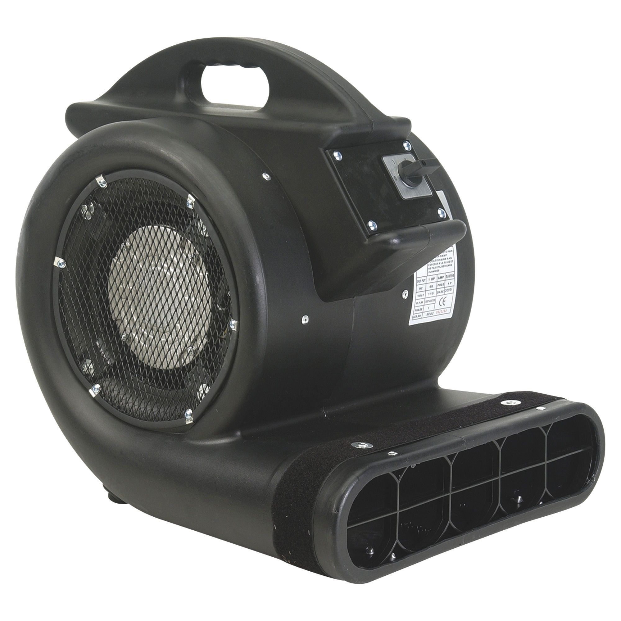 Air Foxx Air Mover Carpet/Floor Blower - 3/4 HP, 3,450 CFM, Model# AM3450a